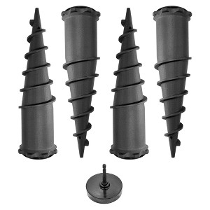 Ground Spike Anchor Kit – 4-Pack with Drill Chuck - 1 of 4