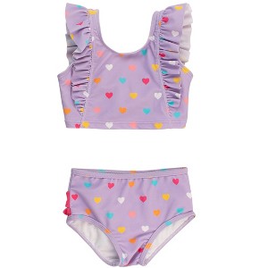 RuffleButts Girls UPF50+ Waterfall Tankini - 1 of 4