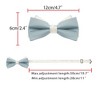 INSPIRE CHIC Men's Two Color Layered Adjustable Solid Color Bow Ties - 3 of 4