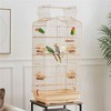 Yaheetech Open Top Metal Birdcage Parrot Cage with Slide-out Tray And Feeders - 2 of 4