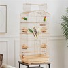 Yaheetech Open Top Metal Birdcage Parrot Cage with Slide-out Tray And Feeders - image 2 of 4