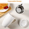 16OZ Ceramic Tea Cup with Stainless Steel Filter, Tea Infuser and Lid, Suitable for Tea, Coffee, Cocoa and Milk, Gift for Tea Lovers, Tea Infuser Cup - 4 of 4