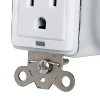 Panamax® Max-In-Wall™ 15-Amp Duplex Receptacle Outlet with 1,350 Joules of Surge Protection, MIW-SURGE-1G in White - 3 of 4