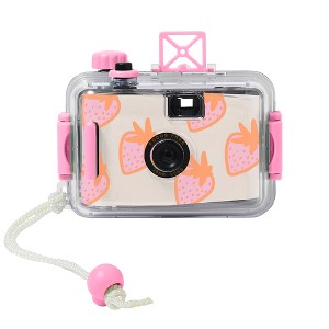 Sunnylife: Sea Seeker Strawberry Camera - Retro 35mm, Waterproof, Wrist Strap - 1 of 4