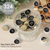 Big Dot of Happiness Adult 70th Birthday - Gold - Birthday Party Small Round Candy Stickers - Party Favor Labels - 324 Count - 2 of 4