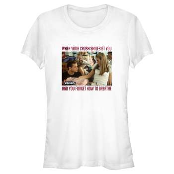 Juniors Womens Clueless When Your Crush Smiles At You T-Shirt