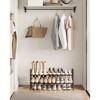 SONGMICS 2-Tier Metal Shoe Shelf Storage Expandable Shoe Rack Free Standing Shoe Racks for Entryway, Closet, Doorway, Easy Assembly Bronze - 4 of 4