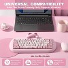 Wireless Mechanical Keyboard, 65% Layout, Hot Swap, Triple Mode BT5.0/2.4G/Wired, RGB Backlit NKRO, Cute Cat Silicone Ergonomic Design for Win/Mac - 2 of 4