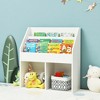 Costway Kids Wooden Bookshelf Bookcase Children Toy Storage Cabinet Organizer - 3 of 4