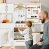 Kinder King Wooden Kids Play Kitchen, Toy Kitchen Playset for Toddler, Realistic Kitchen Sets w/Lights & Sounds, Gift for Boys Girls Age 3+ - 2 of 4