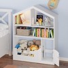 3-Tier Kids Bookshelf, Toy Storage Organizer with Motion Sensor Light, Wooden Book Shelf, Kids Book Rack for Kids Rooms, Classroom, Playing Room - 2 of 4