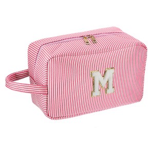 Unique Bargains Travel Personalized Make Up Bag Blue 1 Pc - 1 of 4