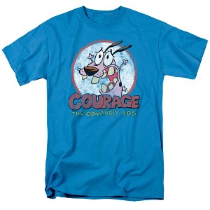 Courage The Cowardly Dog Vintage Courage Adult T-Shirt - 1 of 4