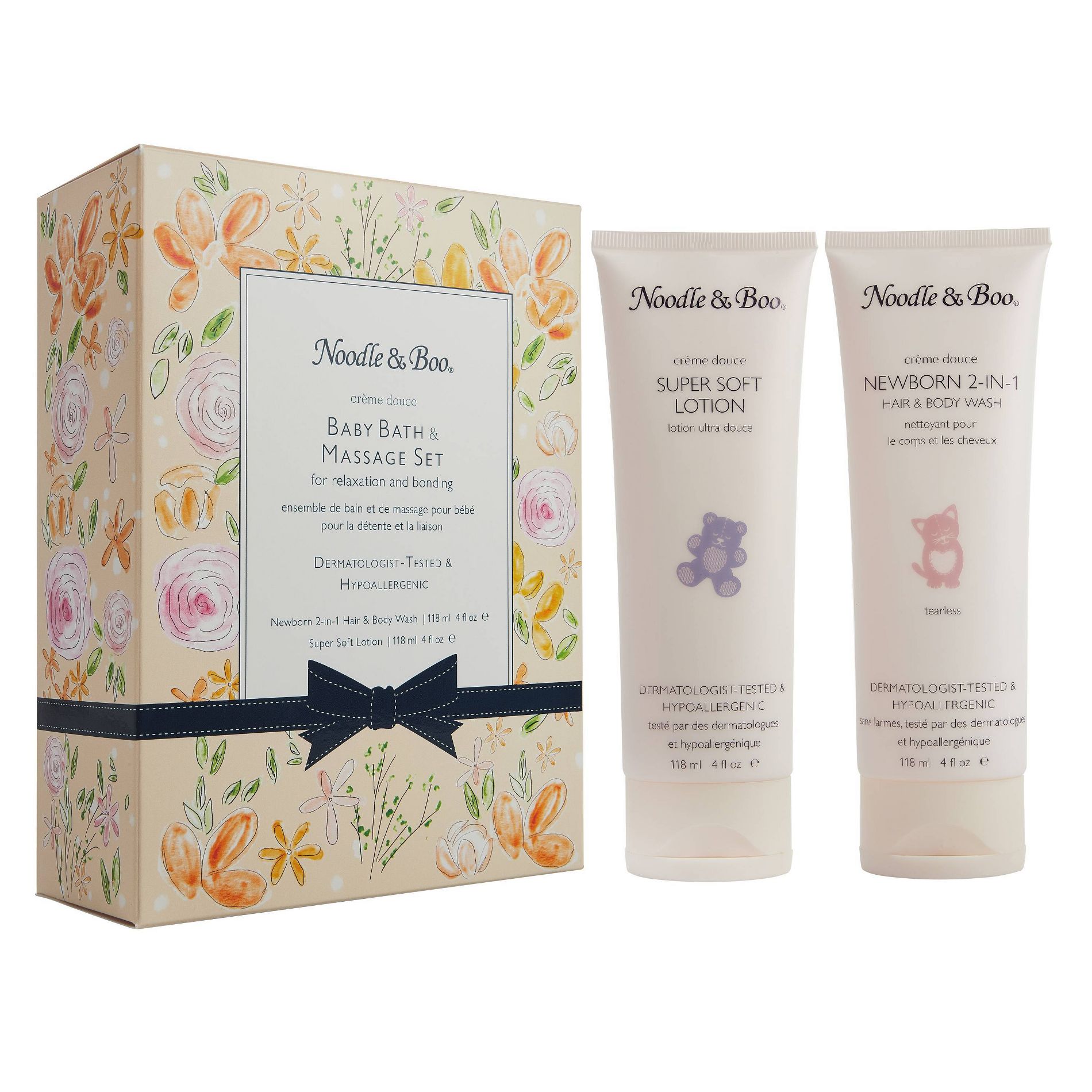 Noodle & Boo Baby Bath and Massage Gift Set - 2pc