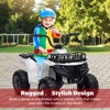 12V 4.5Ah Kids Rechargeable ATV Ride On Quad with Suspension, Rubber Handles & Treaded Tires - 4 of 4