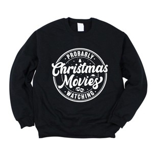 Simply Sage Market Probably Watching Christmas Movies Sweatshirt - 1 of 4