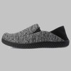 Isotoner Men's Miles Sport Knit Closed Back Slippers - Black - image 2 of 4