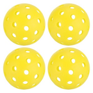 Unique Bargains 40 Holes Outdoor Pickleball Balls for Amateurs Sport 4 Pcs - 1 of 4