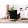 NicBex Modern Baby Small Velvet Accent Chairs for Living Room,Upholstered Arm Rocking Chair Nursery Chair with High Back - 4 of 4