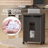 10-Sheet Cross Cut Shredder for Office Home, Paper Shredder with 4.7-Gallon Basket, 3-Mode Micro Cut, Credit Card and Cd Crosscut Shredders - 4 of 4