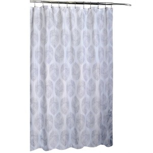 Moda at Home A La Mode Fabric Shower Curtain : Microfiber, Machine Washable, Non-Slip Backing - 1 of 3