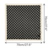 Elerevyo Women's Satin Polka Dots Square Contrast Color Silky Neck Scarves 27.6" 1 Pc - 3 of 4