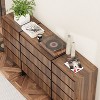 Famapy Brown-Woodgrain Large Dresser 12 Drawer Natural Style Horizontal Dresser - 3 of 4