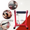 Adjustable 11-Level Heavy Duty Steel Weight Rack Stand, Padded Barbell Holder with Anti-Slip Feet & Anti-Loose Nuts for Strength Training Red Black - 2 of 4