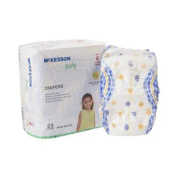 McKesson Baby Diapers, Disposable, Moderate Absorbency, Size 6