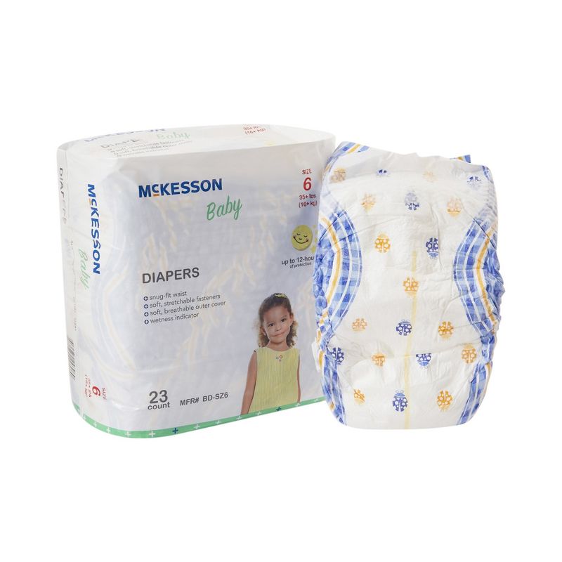 McKesson Baby Diapers, Disposable, Moderate Absorbency, Size 6, 1 of 5