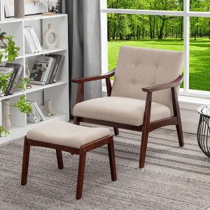 Breighton Home Take a Seat Natalie Accent Chair and Ottoman Set - 1 of 4