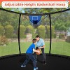 Zevemomo 12FT Trampoline with Safety Net, Ladder & Hoop. ASTM Approved Outdoor Pumpkin Trampoline for Kids & Adults, Black. - 2 of 4
