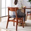 NicBex Modern Country Dining Chairs Set of 2/4 with Small Rattan Backrest,Rustic Solid Wood Kitchen Chairs,Living Room Side Chairs - 4 of 4
