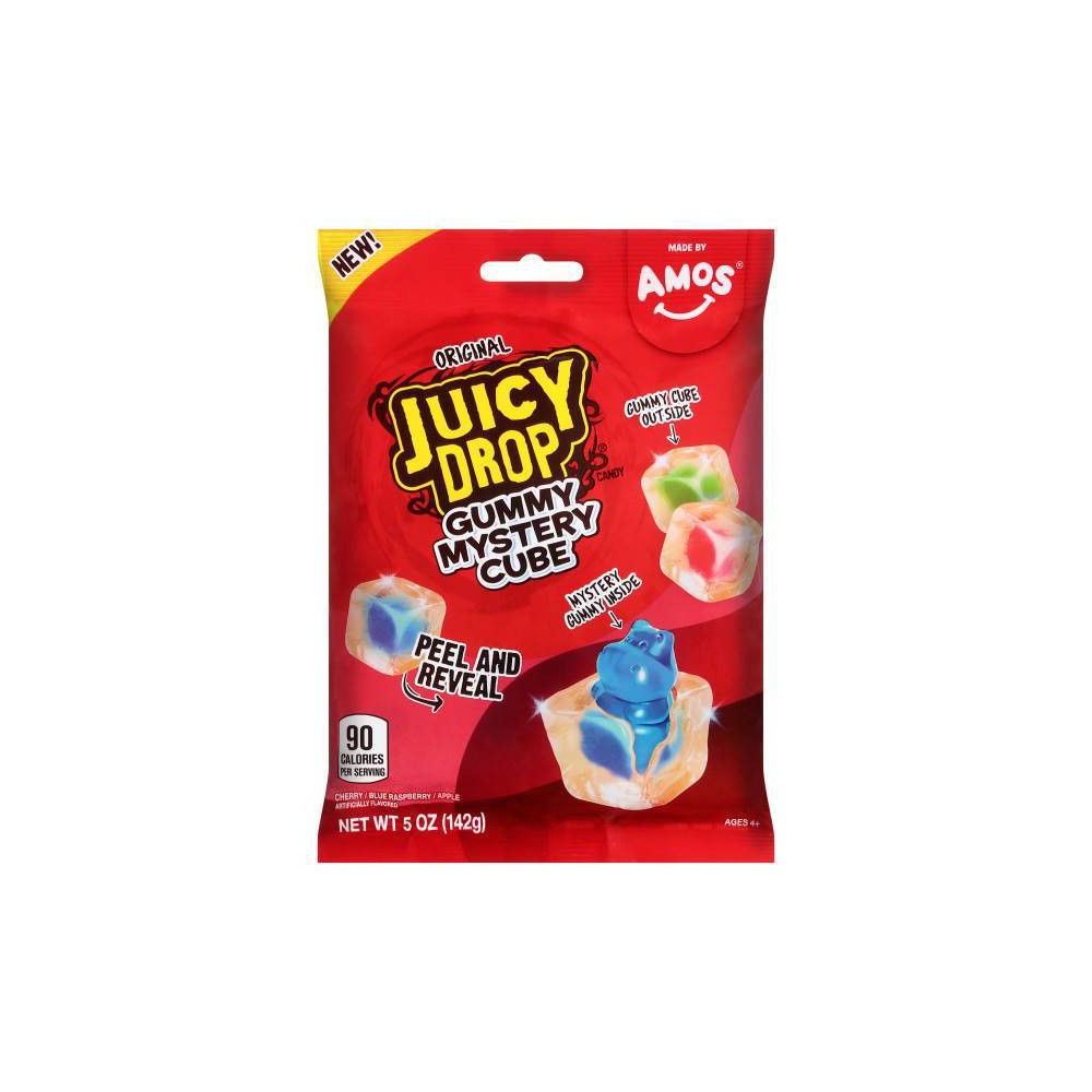 Juicy Drop Mystery Cube Original Gummy Candy Bag - 5oz