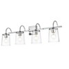 Elegant Lighting Avani 4 light Chrome and Clear Bath Sconce - 4 of 4