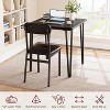 Dining Table Set for 2, Kitchen Table with Upholstered Chairs for Kitchen Room and Small Spaces - 4 of 4