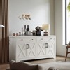 61" Multifunctional TV Cabinet with Large Storage, TV Stand for Living Room, Bedroom, or Office - 2 of 4