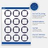 Avery Labels, 2" Diameter, Silver-Navy, Glossy, 120ct - 3 of 4
