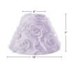 Sweet Jojo Designs Girl Empire Lamp Shade 4in.x7in.x10in. Rose Lavender - 2 of 4