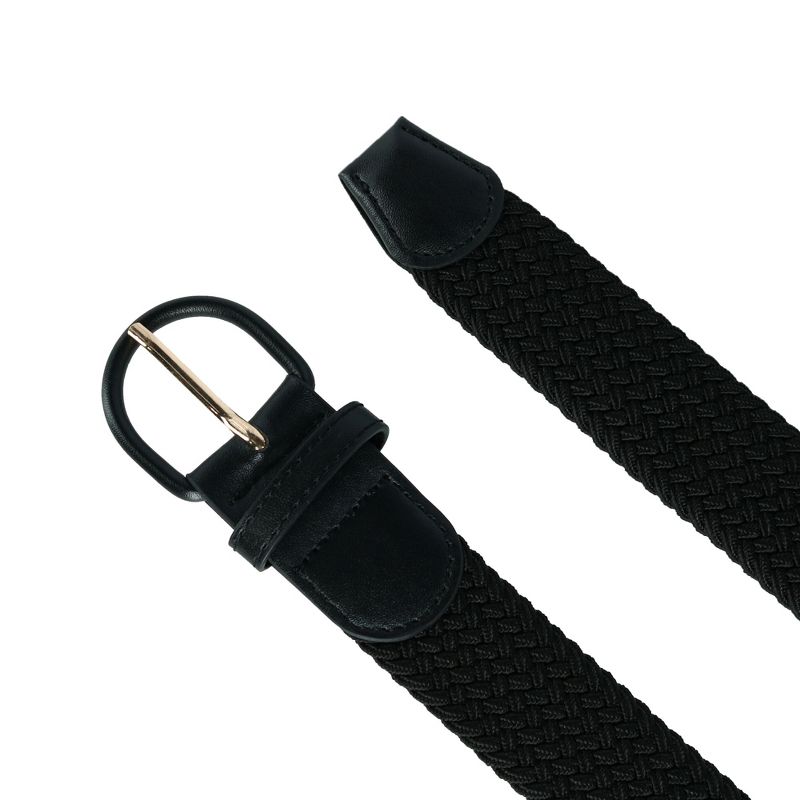 CTM Men's Elastic Braided Belt with Covered Buckle (Big & Tall Available), 2 of 4