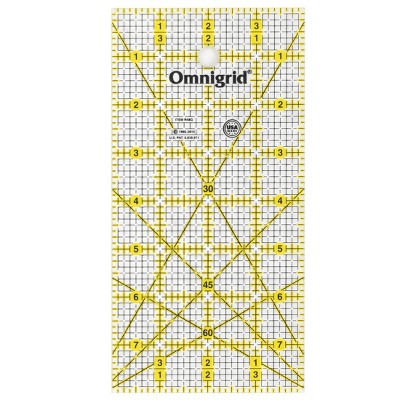 Omnigrid 4" x 8" Rectangle Quilting and Sewing Ruler
