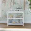 Child Craft Flat Top Infant Changing Table, Water-Resistant Pad and Safety Strap, Anti-Tip Kit Included to Prevent Tipping, Baby Safe Finish - 2 of 4
