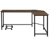 PAGED L Shaped Computer Desk Modern Office Desk with 4-Wheeled CPU Stand and Wooden Desktop for Study, Work - 4 of 4
