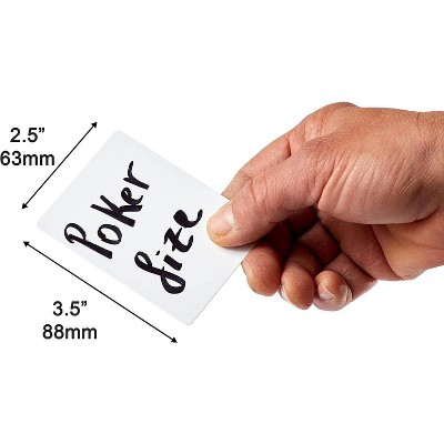 Customizable White Matte Poker Size Blank Playing Cards - 180 Pack
