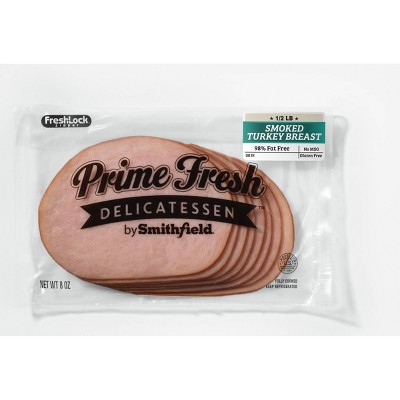 Prime Fresh Smoked Turkey Breast Lunchmeat - 8oz