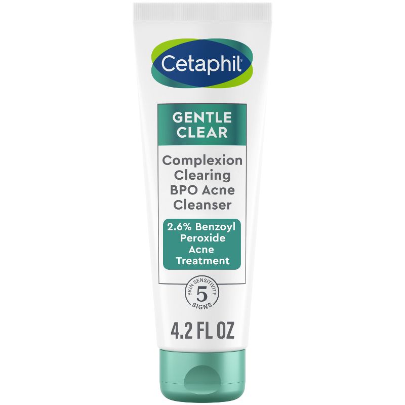 Cetaphil Gentle Clear Complexion-Clearing BPO Acne Cleanser - 4.2 fl oz, 1 of 9