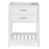 24" Harrison Vanity Cabinet White - Alaterre Furniture: Hardwood Bathroom Storage Stand with Shelf - 2 of 4