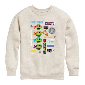 Boys' - Teenage Mutant Ninja Turtles - Icon Cluster Graphic Long Sleeve Fleece Sweatshirt - 1 of 4