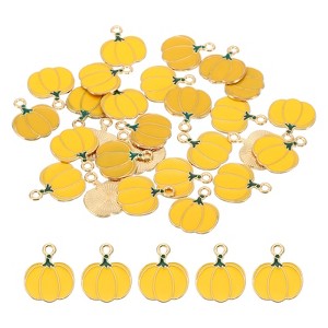 Unique Bargains Metal Pumpkin Pendants for Making Bracelet Earring Keychain 27 Pcs - 1 of 4