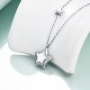 Dainty Celestial Star Necklace For Women, Minimalist Stainless Steel Pendant On Adjustable Chain - 2 of 4